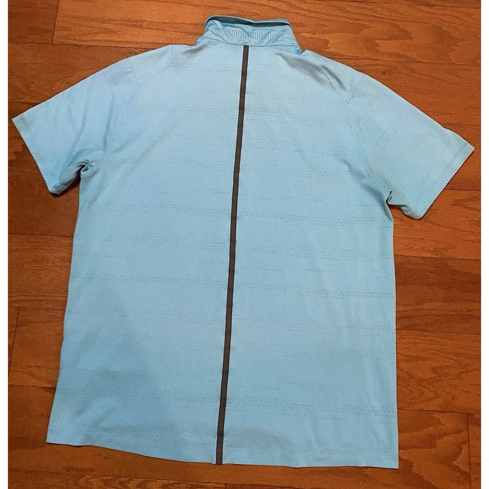 Nike Dri Fit Tiger Woods Collection Golf‎ Polo Mens Size Large Blue *Flaws*